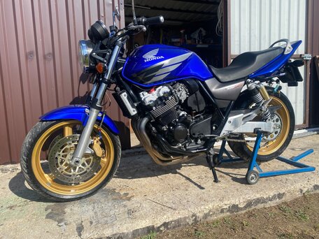 2004 Honda CB 400F, синий, 415000 рублей, вид 2