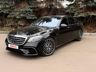 2017 Mercedes-Benz S-Класс AMG 63 AMG Long III (W222, C217) Рестайлинг, чёрный, 6900000 рублей, вид 1