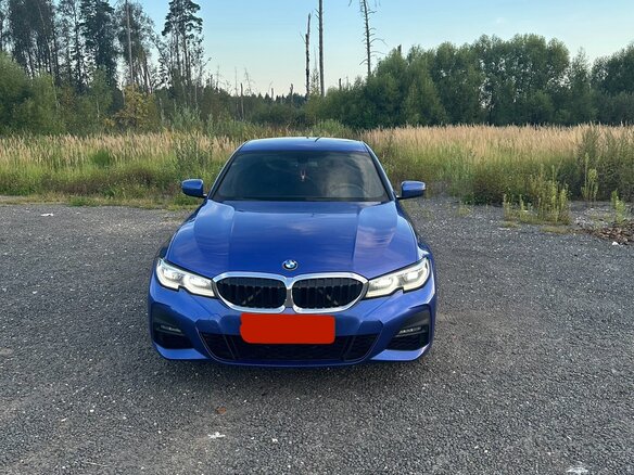 2021 BMW 3 серии 320i xDrive VII (G2x), синий, 3300000 рублей - вид 2