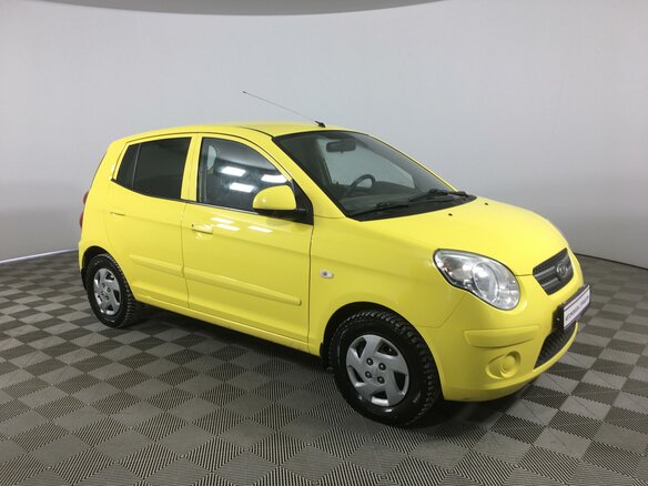 2009 Kia Picanto I Рестайлинг, жёлтый - вид 3