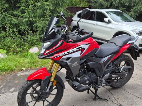2024 Honda CB 200X, красный, 350000 рублей, вид 3