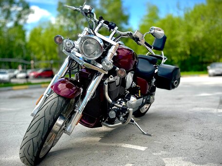 2005 Honda VTX 1800, красный, 1250000 рублей, вид 1