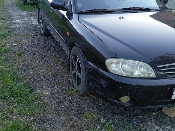 2007 Kia Spectra I Рестайлинг 2, чёрный, 405000 рублей