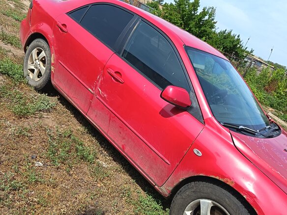 2006 Mazda 6 I (GG) Рестайлинг, красный, 120000 рублей - вид 2