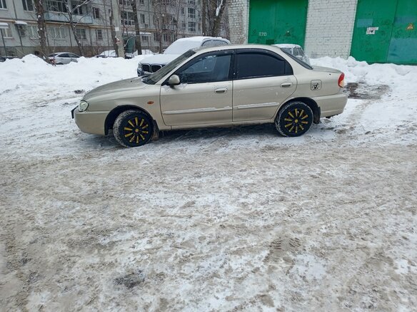 2007 Kia Spectra I Рестайлинг 2, бежевый, 420000 рублей - вид 6