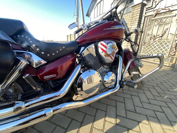 2006 Honda VTX 1300, красный, 580000 рублей - вид 9