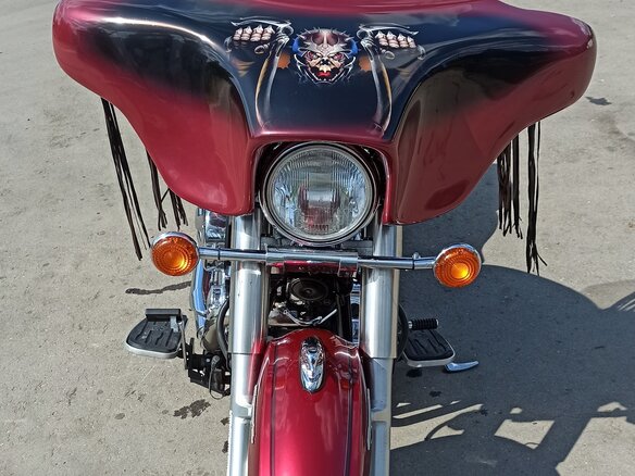 2003 Yamaha XVS1100, красный, 550000 рублей - вид 9