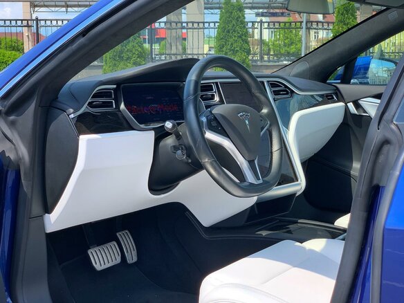 2017 Tesla Model S P100D I Рестайлинг, синий - вид 10
