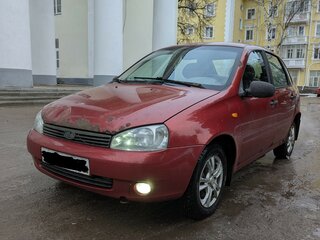 2008 Lada (ВАЗ) Kalina I, красный, 125000 рублей, вид 1