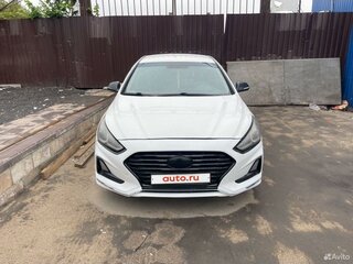 2018 Hyundai Sonata VII (LF) Рестайлинг, белый, 1620000 рублей, вид 2