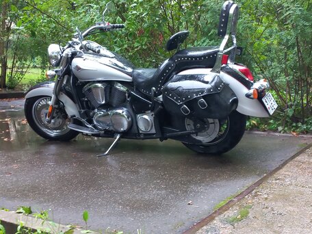 2007 Kawasaki VN900 Vulcan, чёрный, 400000 рублей, вид 1