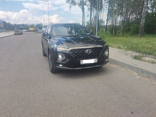 2019 Hyundai Santa Fe IV, чёрный, 3500000 рублей, вид 2
