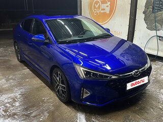 2019 Hyundai Elantra Sport VI (AD) Рестайлинг, синий, 1600000 рублей, вид 2
