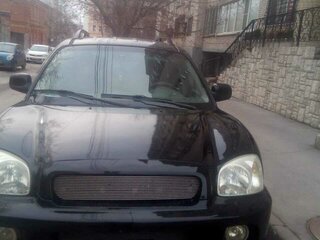 2001 Hyundai Santa Fe I, чёрный, 420000 рублей, вид 1