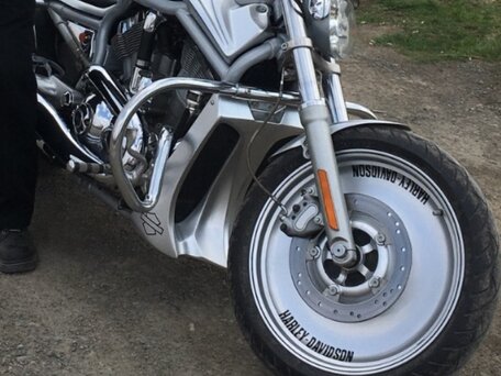 2003 Harley-Davidson V-Rod, серебристый, 1550000 рублей, вид 1