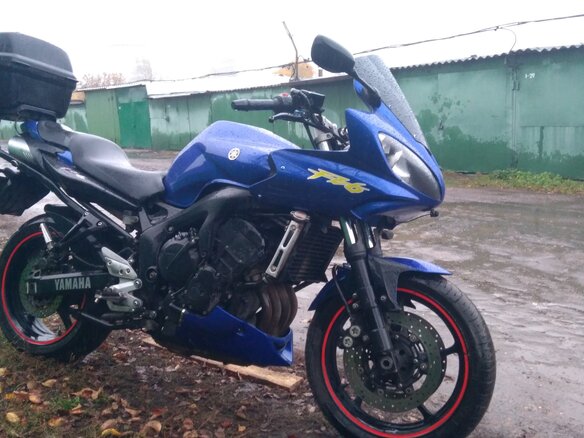 2009 Yamaha FZ6, синий, 350000 рублей