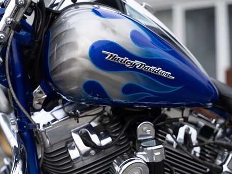 2009 Harley-Davidson CVO Softail Springer, голубой, 2500000 рублей, вид 3