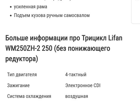 2023 Lifan LF250-3A, красный, 260000 рублей, вид 4