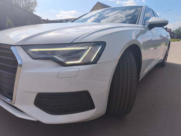 2021 Audi A6 45 TFSI V (C8), белый, 3650000 рублей - вид 8
