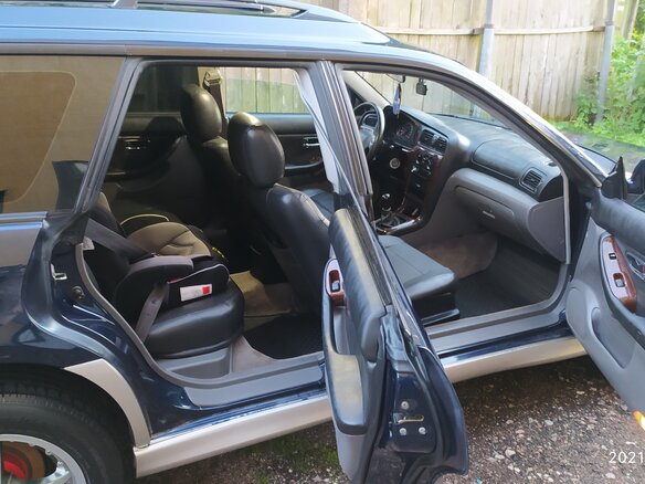 2003 Subaru Outback II, синий, 860000 рублей - вид 20