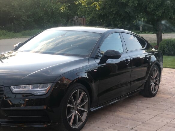 2016 Audi A7 I (4G) Рестайлинг, чёрный - вид 2
