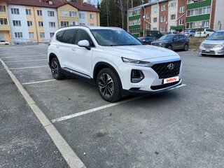 2019 Hyundai Santa Fe IV, белый, 3100000 рублей, вид 3