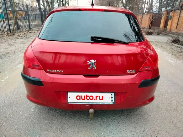 2009 Peugeot 308 I, красный, 390000 рублей - вид 9