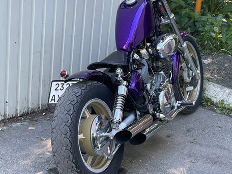 1994 Yamaha XV1100 Virago, пурпурный, 499000 рублей, вид 2