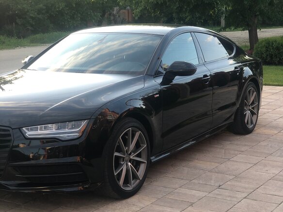 2016 Audi A7 I (4G) Рестайлинг, чёрный - вид 3