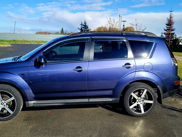 2008 Mitsubishi Outlander II, синий, 1250000 рублей - вид 12