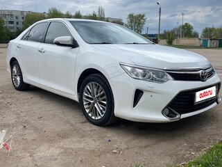 2016 Toyota Camry VII (XV50) Рестайлинг, белый, 2180000 рублей, вид 2