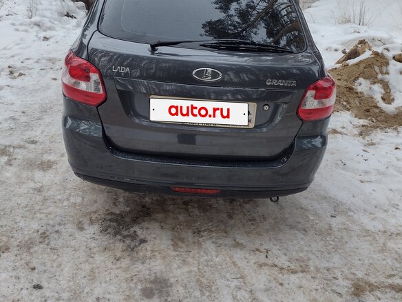 2016 Lada (ВАЗ) Granta I, серый, 450000 рублей - вид 3