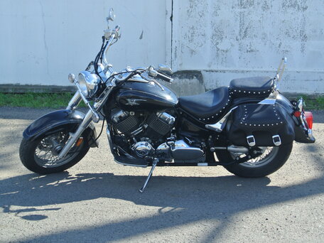 2009 Yamaha XVS650 Drag Star, чёрный, 490000 рублей, вид 1