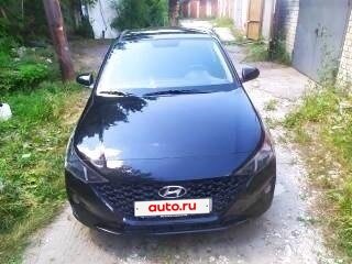 2021 Hyundai Solaris II Рестайлинг, чёрный, 1700000 рублей, вид 1