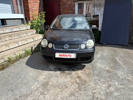 2004 Volkswagen Polo IV, чёрный, 350000 рублей, вид 2