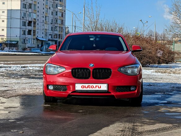 2012 BMW 1 серии 116i II (F20/F21), красный, 1100000 рублей