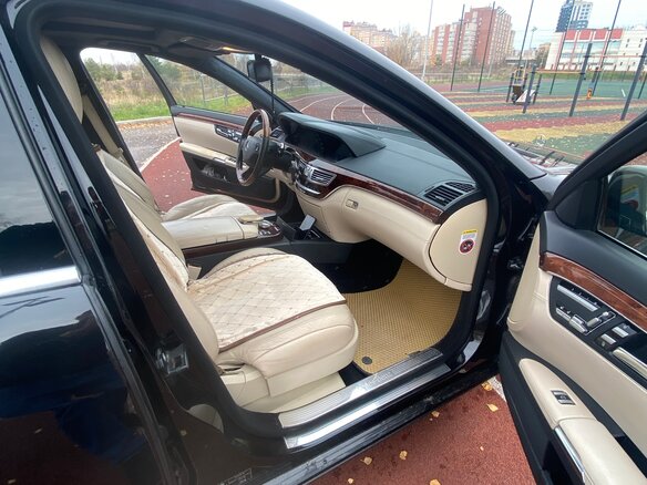 2008 Mercedes-Benz S-Класс 550 Long V (W221), чёрный, 1100000 рублей - вид 6