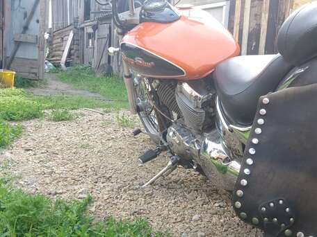 1996 Yamaha XVS400 Drag Star, оранжевый, 260000 рублей, вид 2