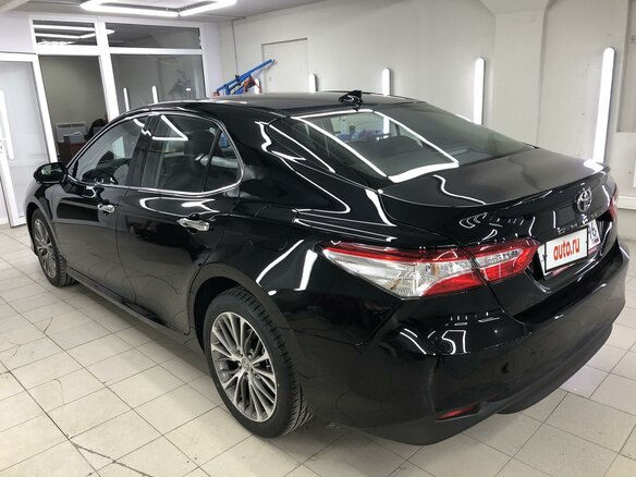 2019 Toyota Camry VIII (XV70), чёрный, 3250000 рублей - вид 7