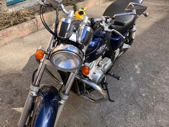 1995 Honda VRX 400, синий, 330000 рублей - вид 8
