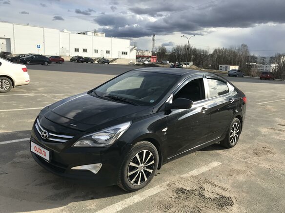 2014 Hyundai Solaris I Рестайлинг, чёрный