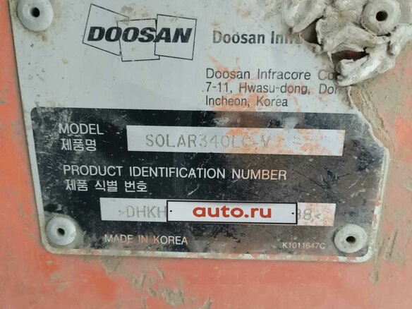 2010 Doosan DX340LCA, оранжевый, 3200000 рублей - вид 12