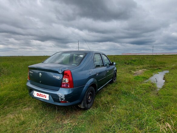 2011 Renault Logan I Рестайлинг, синий, 400000 рублей - вид 5