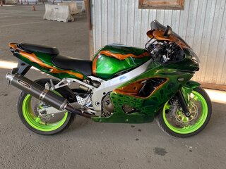 2001 Kawasaki ZX-9R Ninja, зелёный, 400000 рублей, вид 3