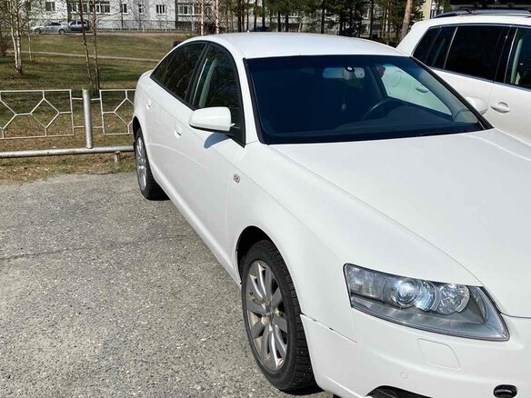 2008 Audi A6 III (C6), белый, 1350000 рублей - вид 4