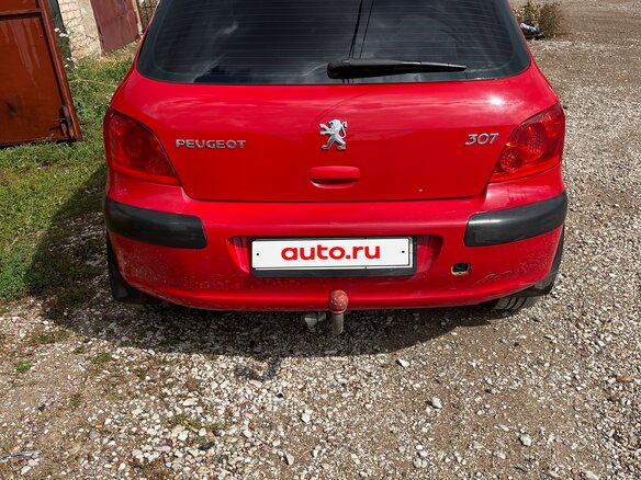 2006 Peugeot 307 I Рестайлинг, красный, 369000 рублей - вид 4