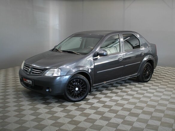 2007 Renault Logan I, серый, 185000 рублей - вид 1