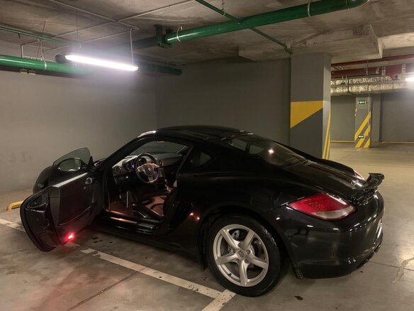 2009 Porsche Cayman I (987) Рестайлинг, чёрный - вид 12