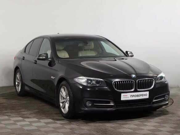 2013 BMW 5 серии 520d VI (F10/F11/F07) Рестайлинг, чёрный - вид 2