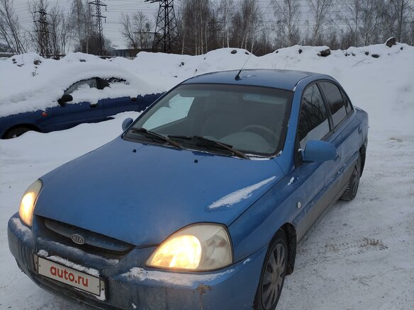 2003 Kia Rio I Рестайлинг, синий, 200000 рублей